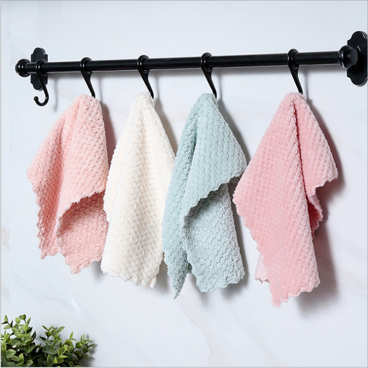 Coral fleece hand towel